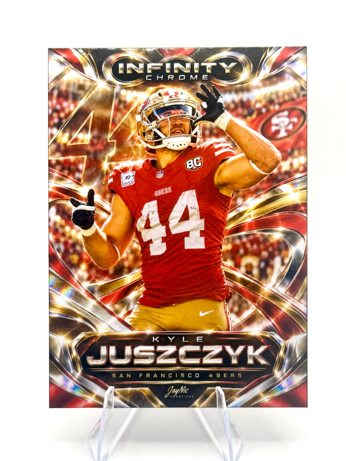 2026 Kyle Juszczyk Infinity Chrome Beer Chug Celly